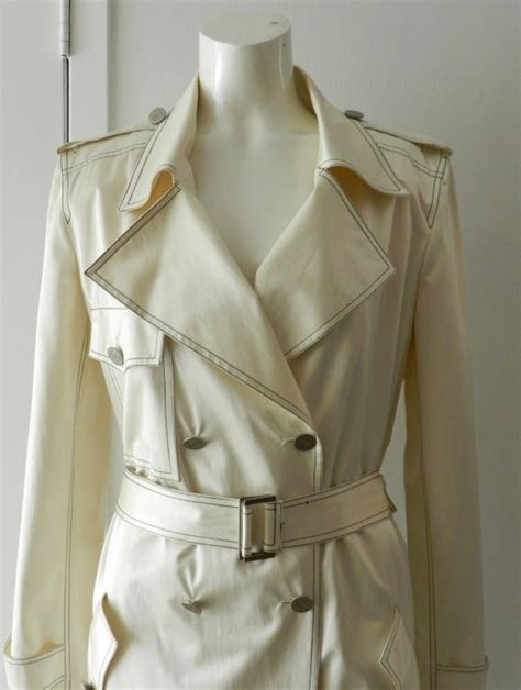 chanel white trench coat|Chanel coat price.